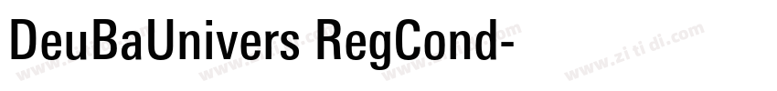 DeuBaUnivers RegCond字体转换